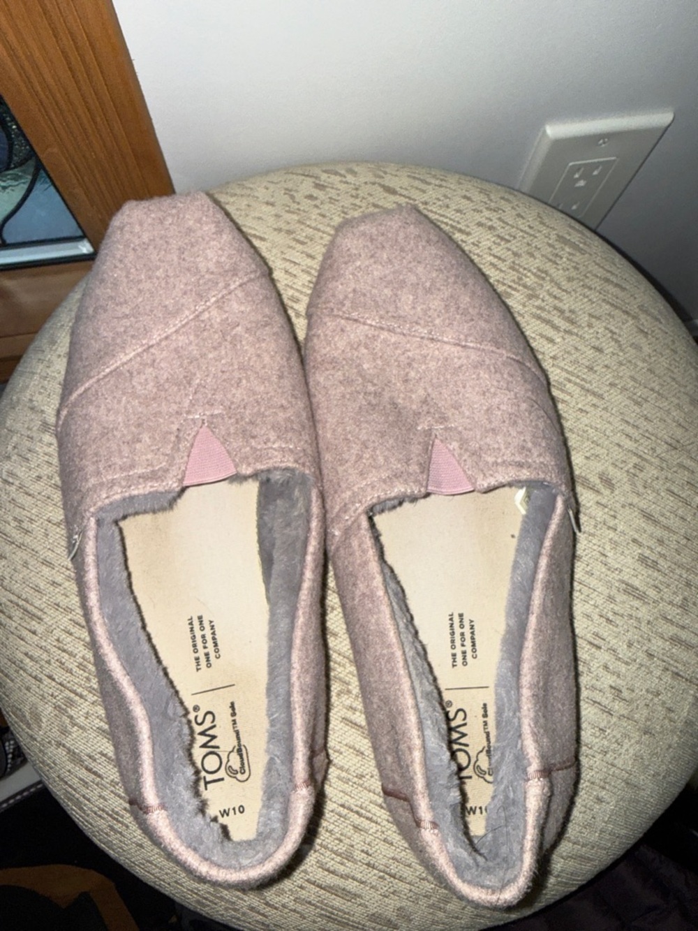 Toms Women's Slip-On Flats in Dusty Rose